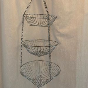 NEW LISTING! Silver Hanging Baskets